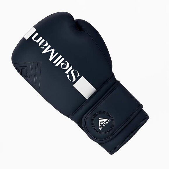 Stellman ProStrike Boxing Gloves Black White Training Sparring Punching Gear - Picture 2 of 4